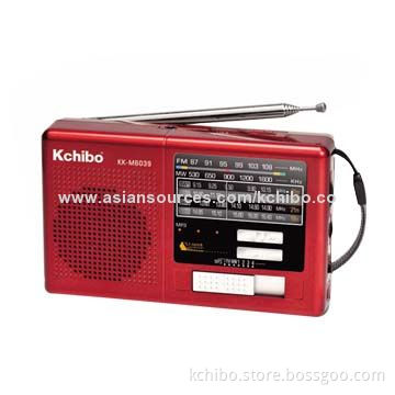 FM/MW/SW Radio with MP3 Player, Digital Clock, Backlight